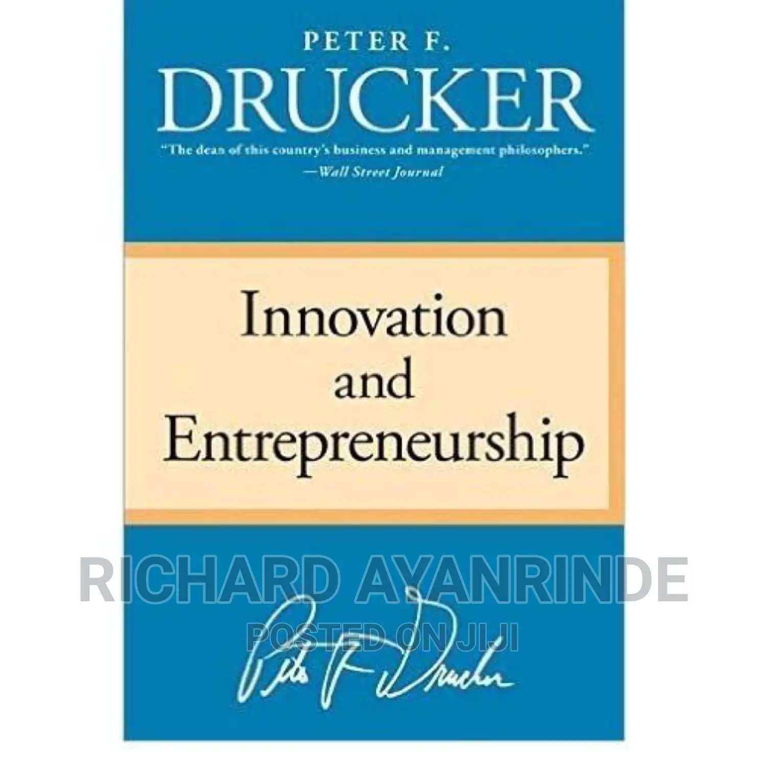 Innovation and Entrepreneur