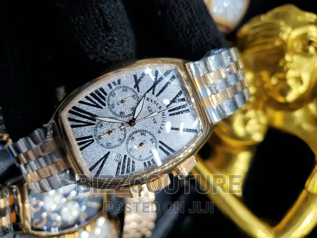 Original FRANCK MULLER Silver Steel Watch Available in Store
