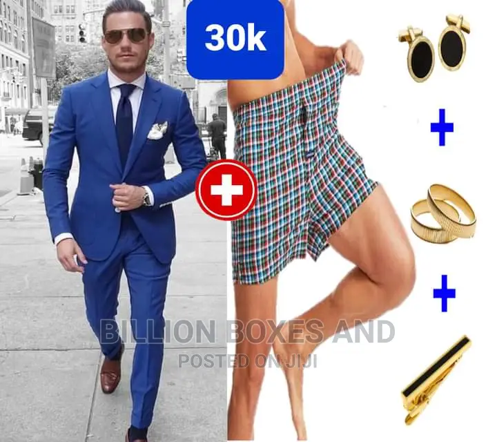 Blue Suit and Gift Item
