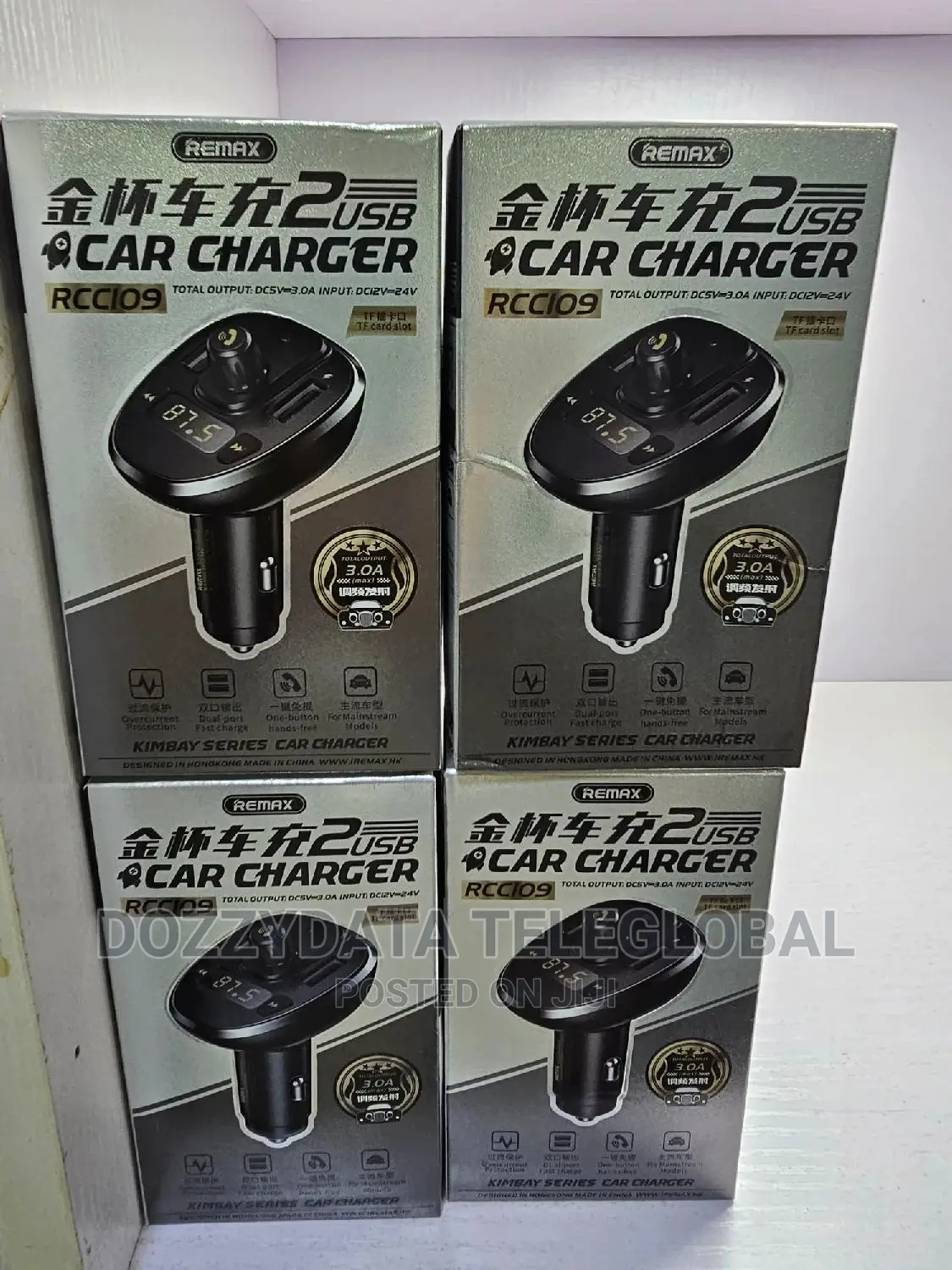 Remax Car Charger With 2 Usb Tf Card - RCC-109