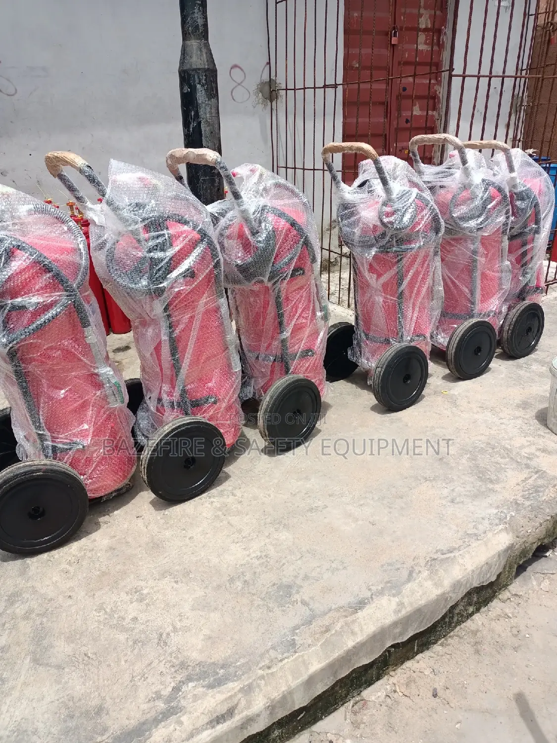 50kg DCP Fire Extinguisher On Wheels