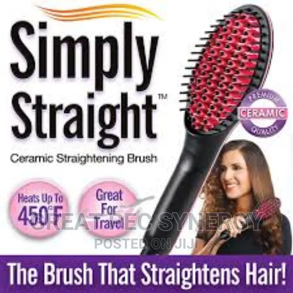 Hair Straightener Brush. Simply Straight.