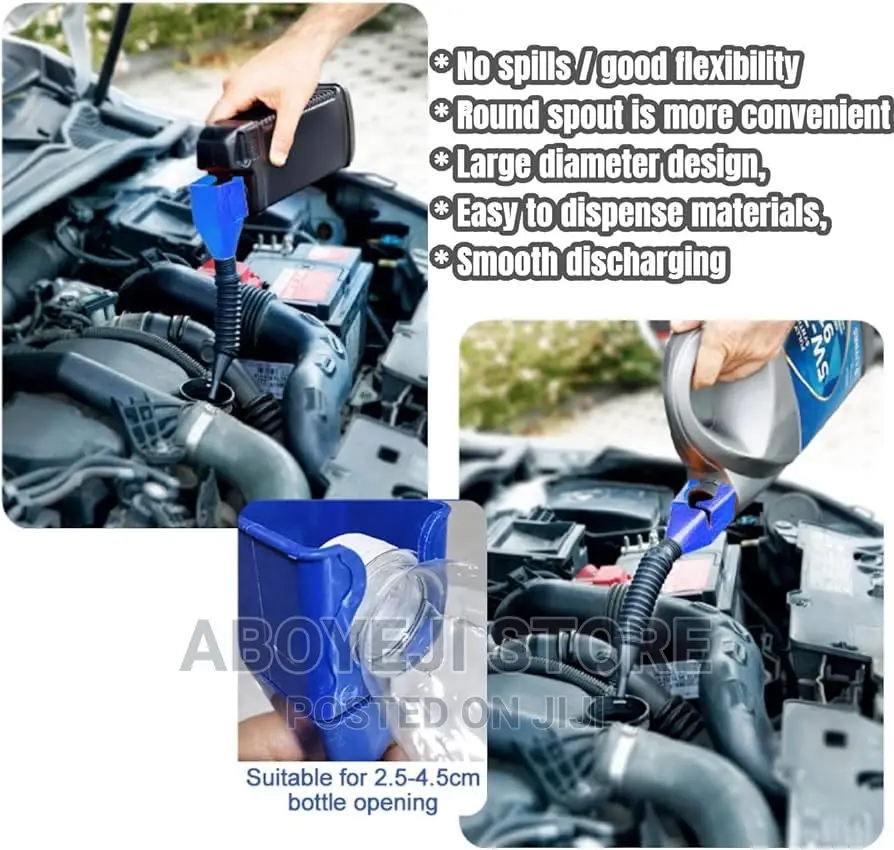Multi Purpose Flexible Fold Oil Funnel,