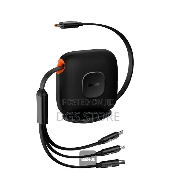 Baseus Traction Series Retractable 3in1 Fast Charging Cable