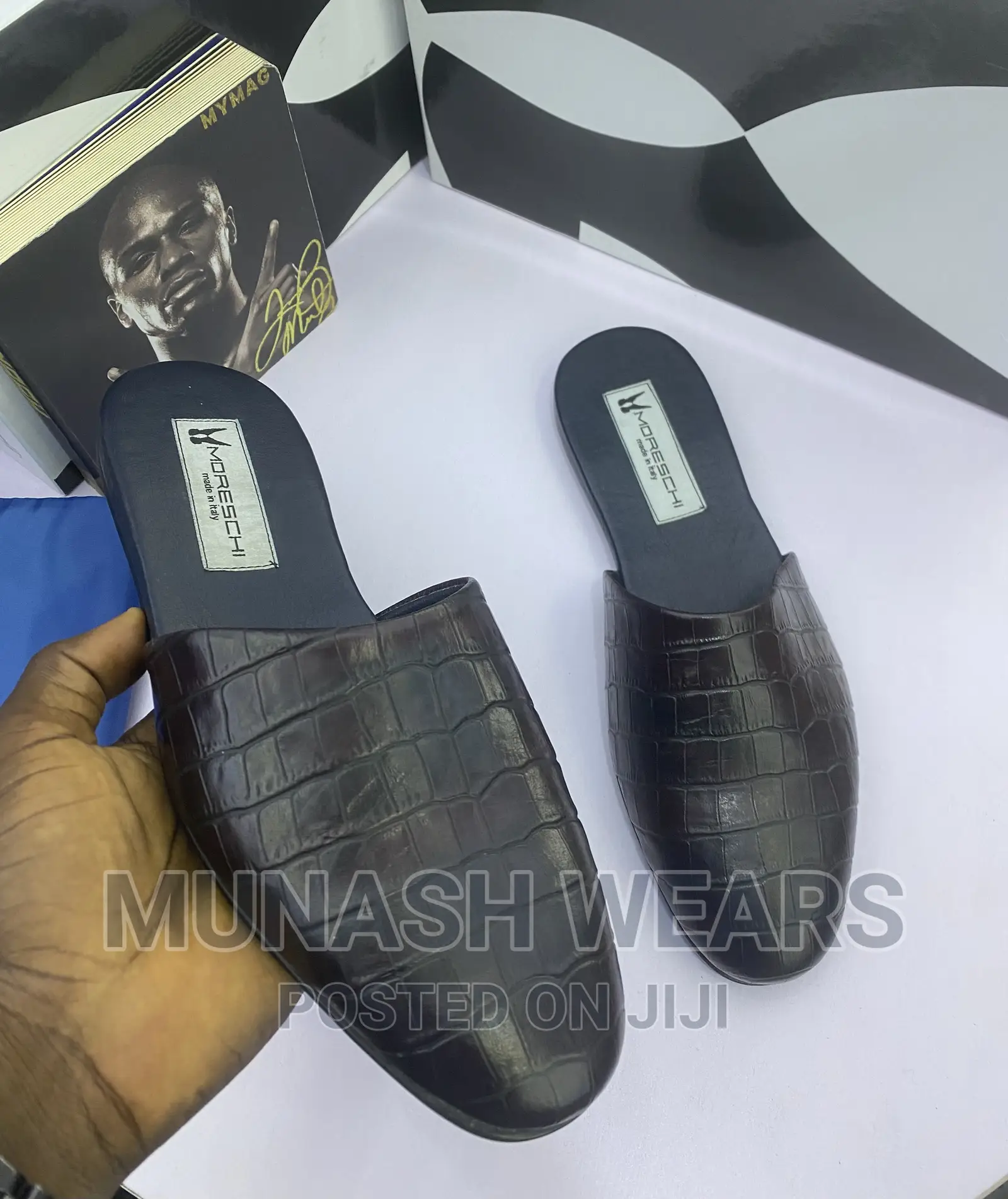 Italian Leather Moreschi Half Shoes