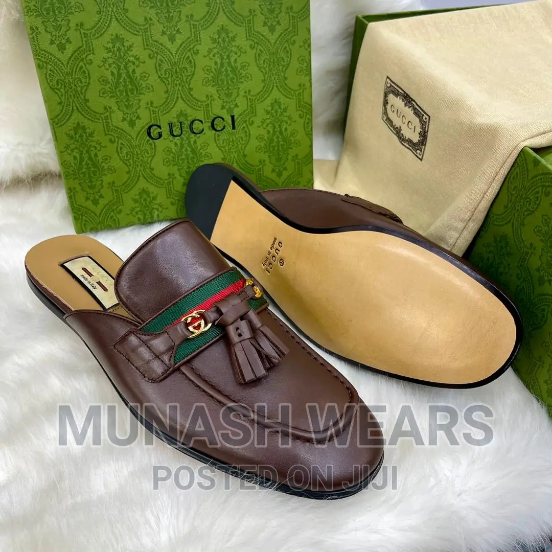 Pure Italian Leather Gucci Half Shoe