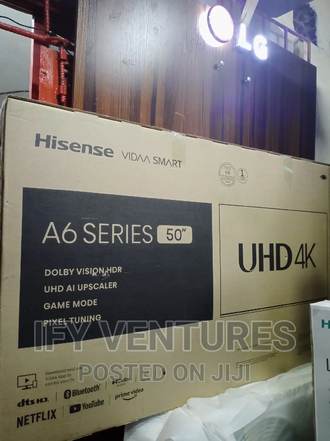50" Hisense Utra HD VIDAA Smart, A6 Series Television