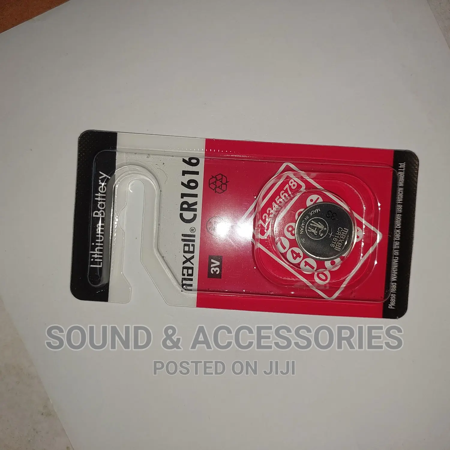 Maxell Lithium 3V Cr1616 Coin Battery