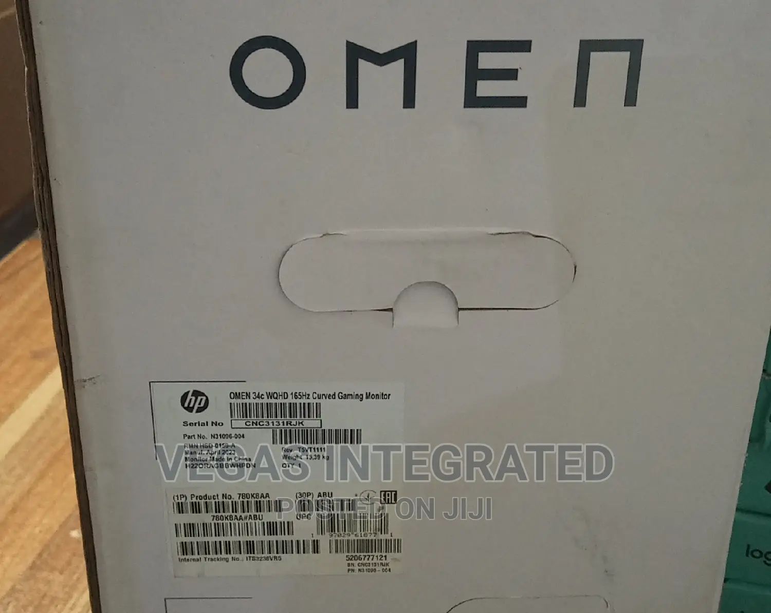 Hp Omen 34c (34" ) Wqhd Curved Gaming Monitor, 165hz Refresh
