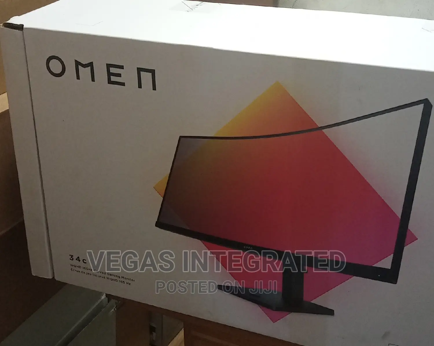 Hp Omen 34c (34" ) Wqhd Curved Gaming Monitor, 165hz Refresh