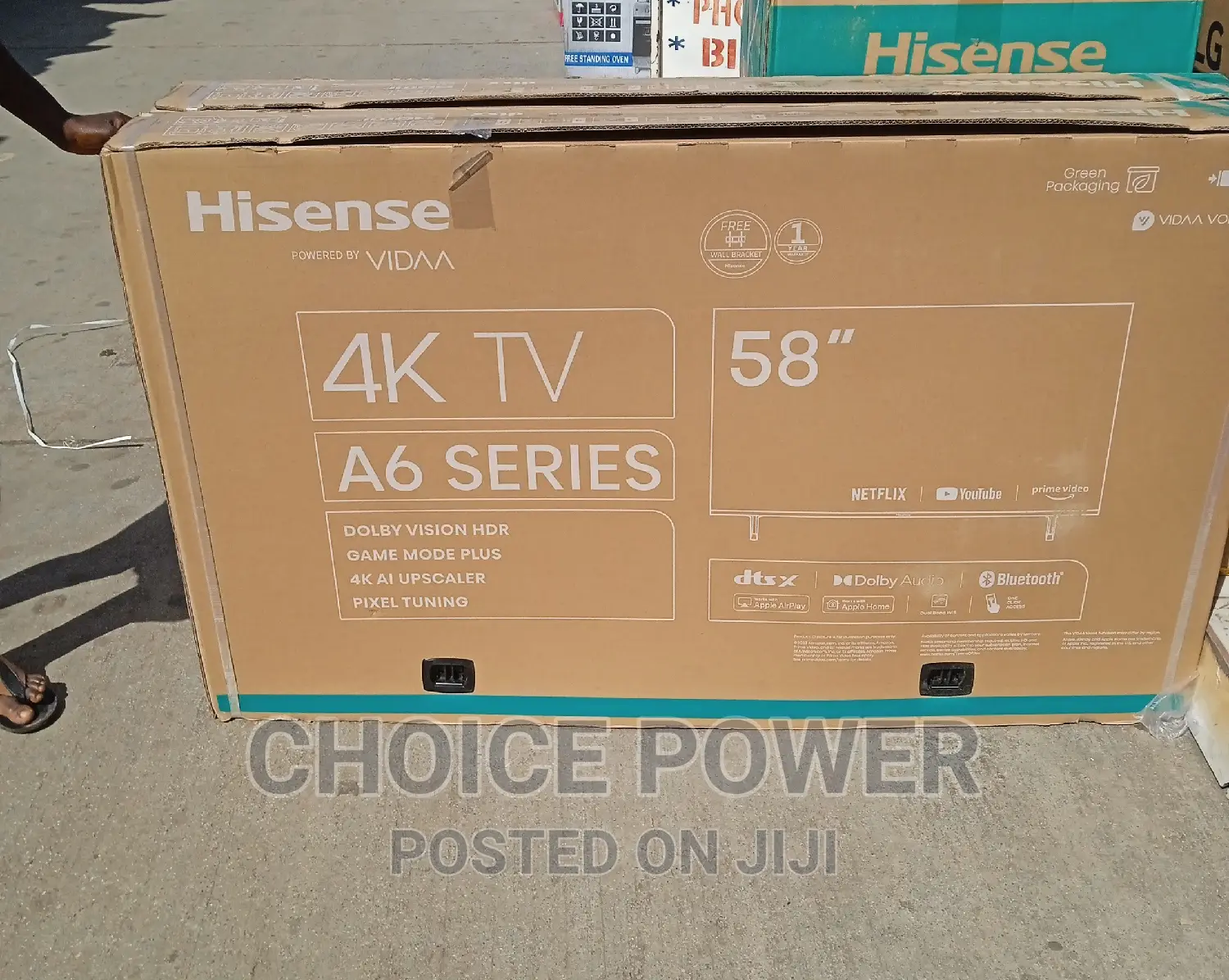 Brand New Hisense Smart TV. 58A6K. Made by Fouani