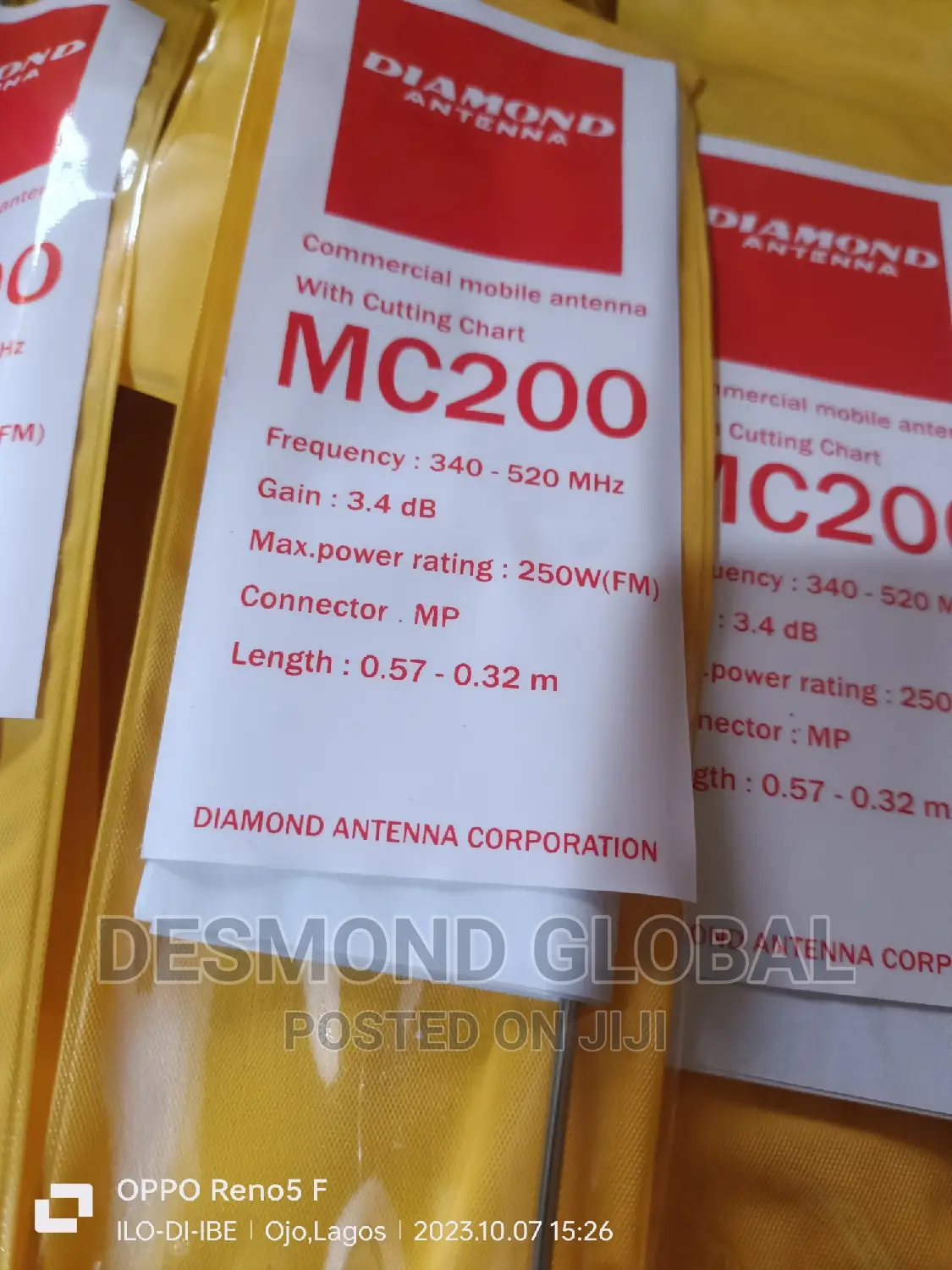 Diamond Radio Message Mobile Antenna