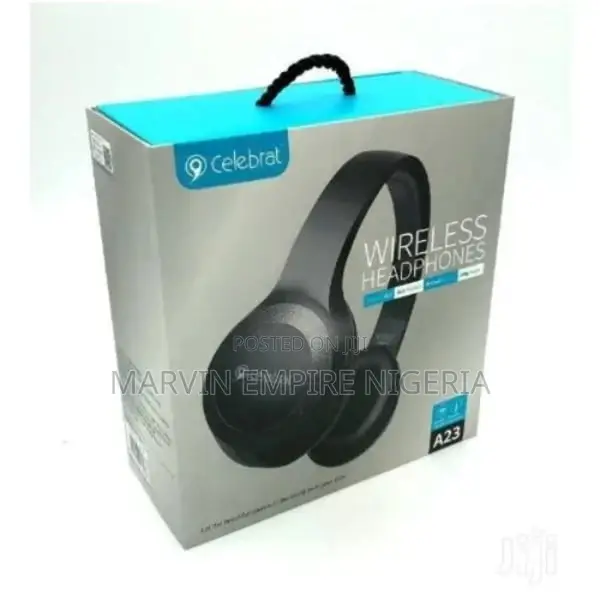 Celebrat A23 Bluetooth Headphone- Black