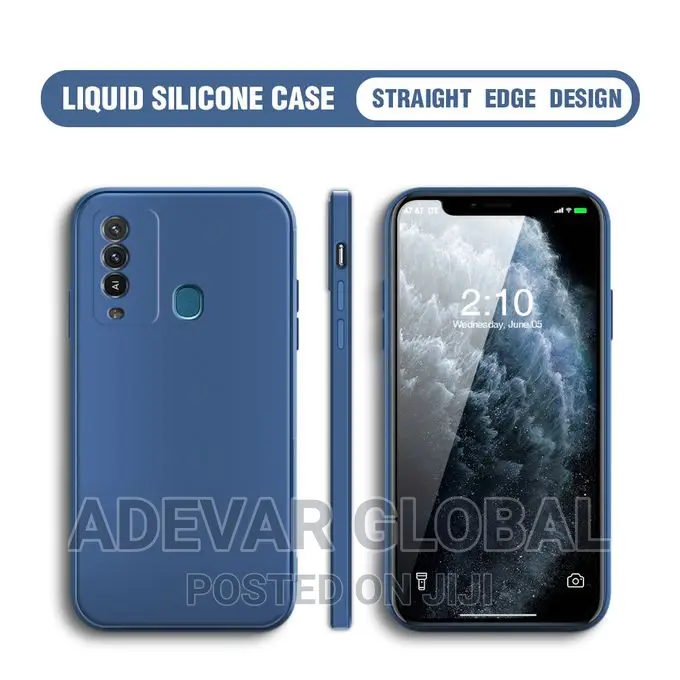 Itel P37 Pro Case Square Silicone Phone Cover Pouch