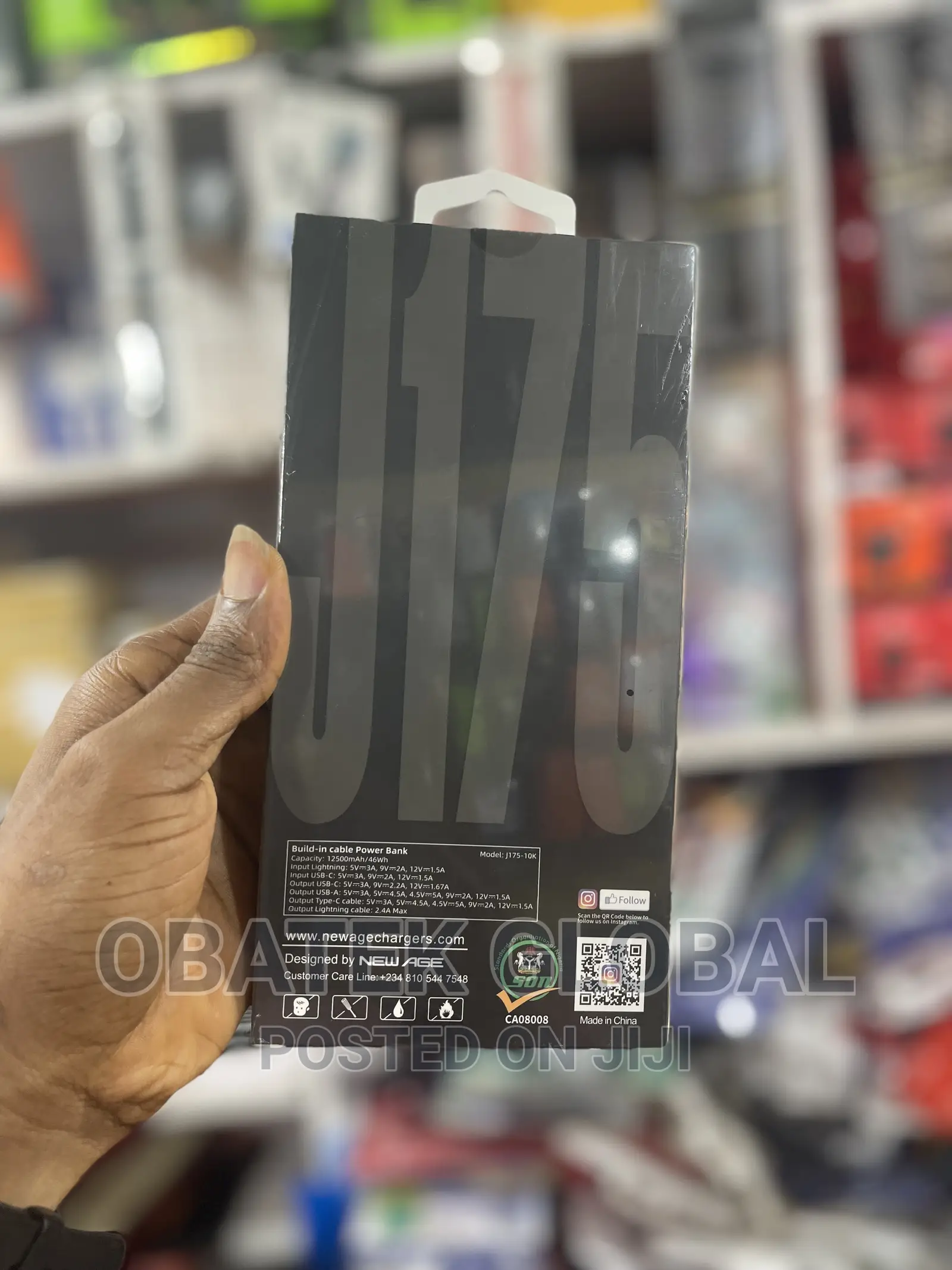 New Age 22.5w 12500mah Powerbank
