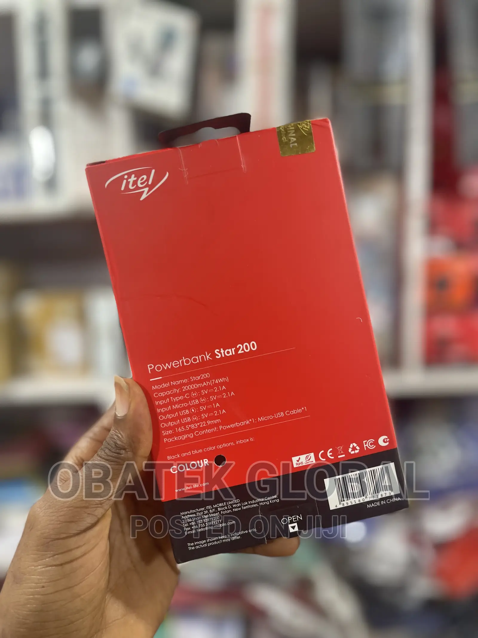 Itel 20000mah Powerbank