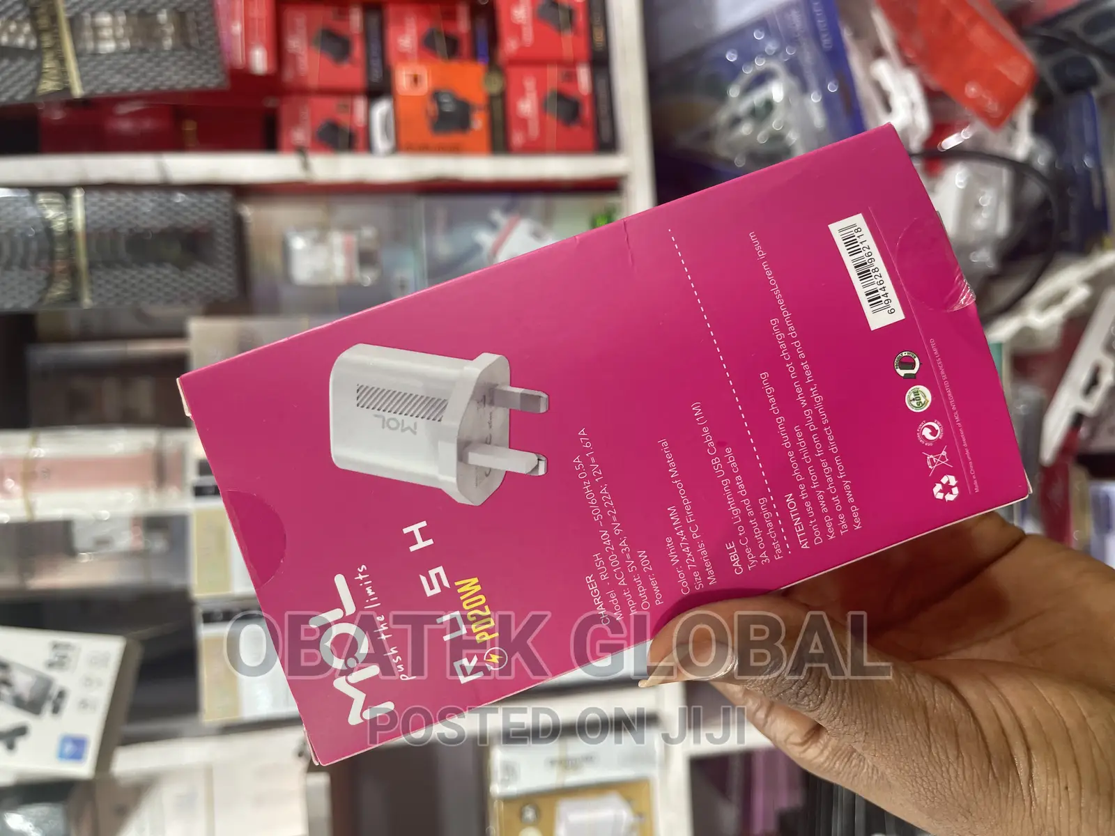 Mol Rush Pd20w iPhone Charger
