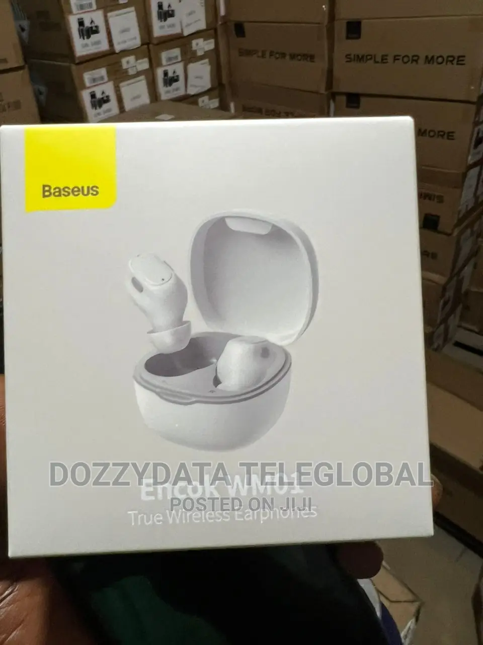Baseus Encok True Wireless Earphones - Wm01 - Black/White