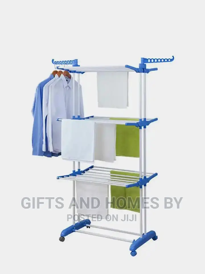 3 Layers Clothes Hanger With Wheels