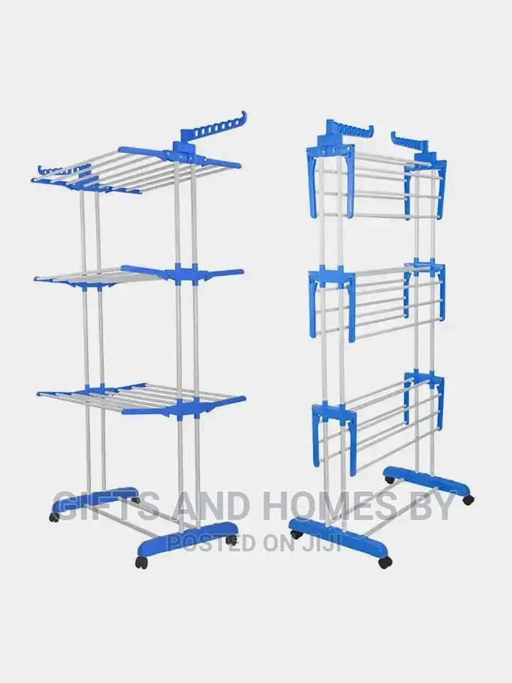 3 Layers Clothes Hanger With Wheels