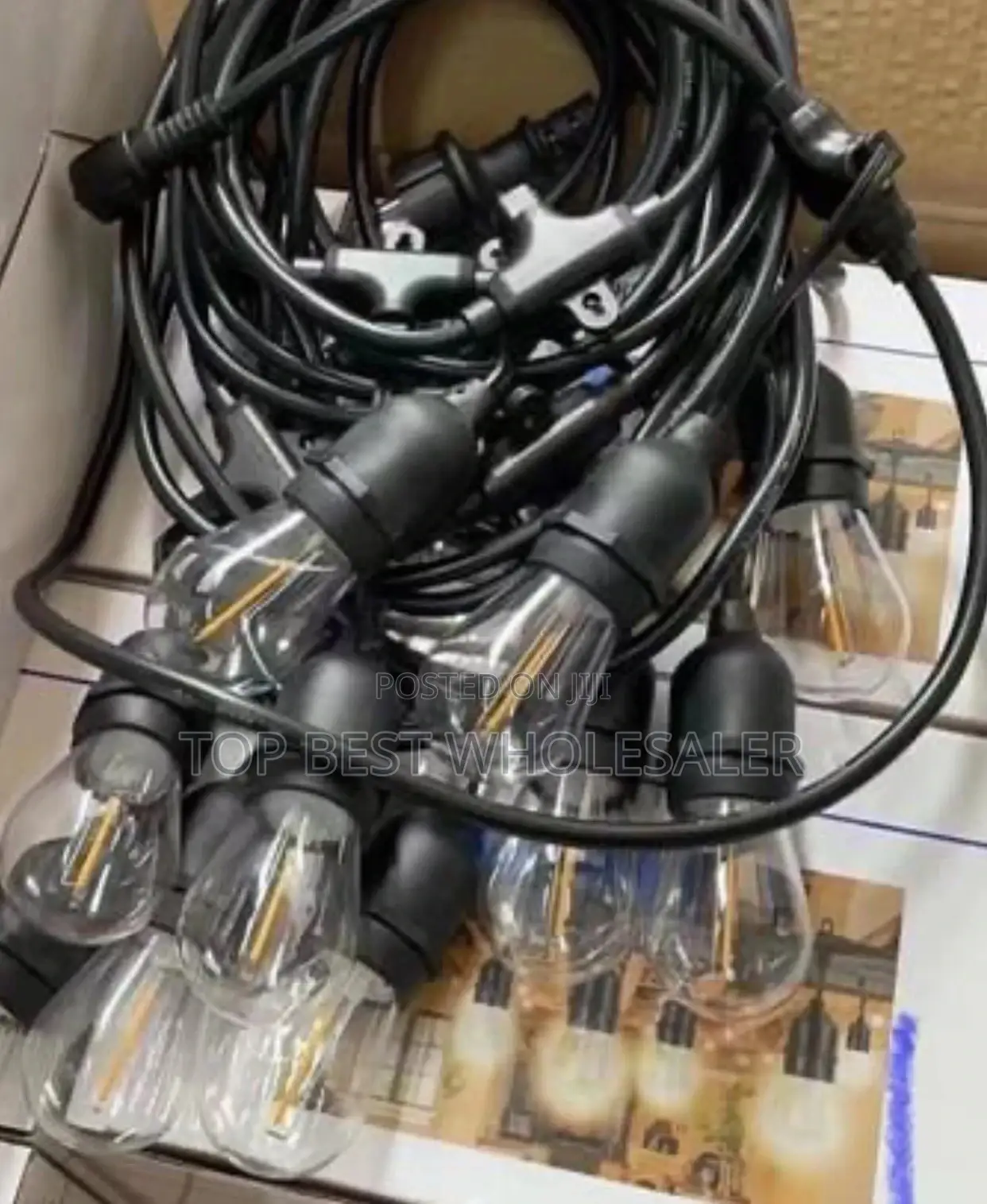 String Light 10meter 20 Lamp Holder Complete With Bulb