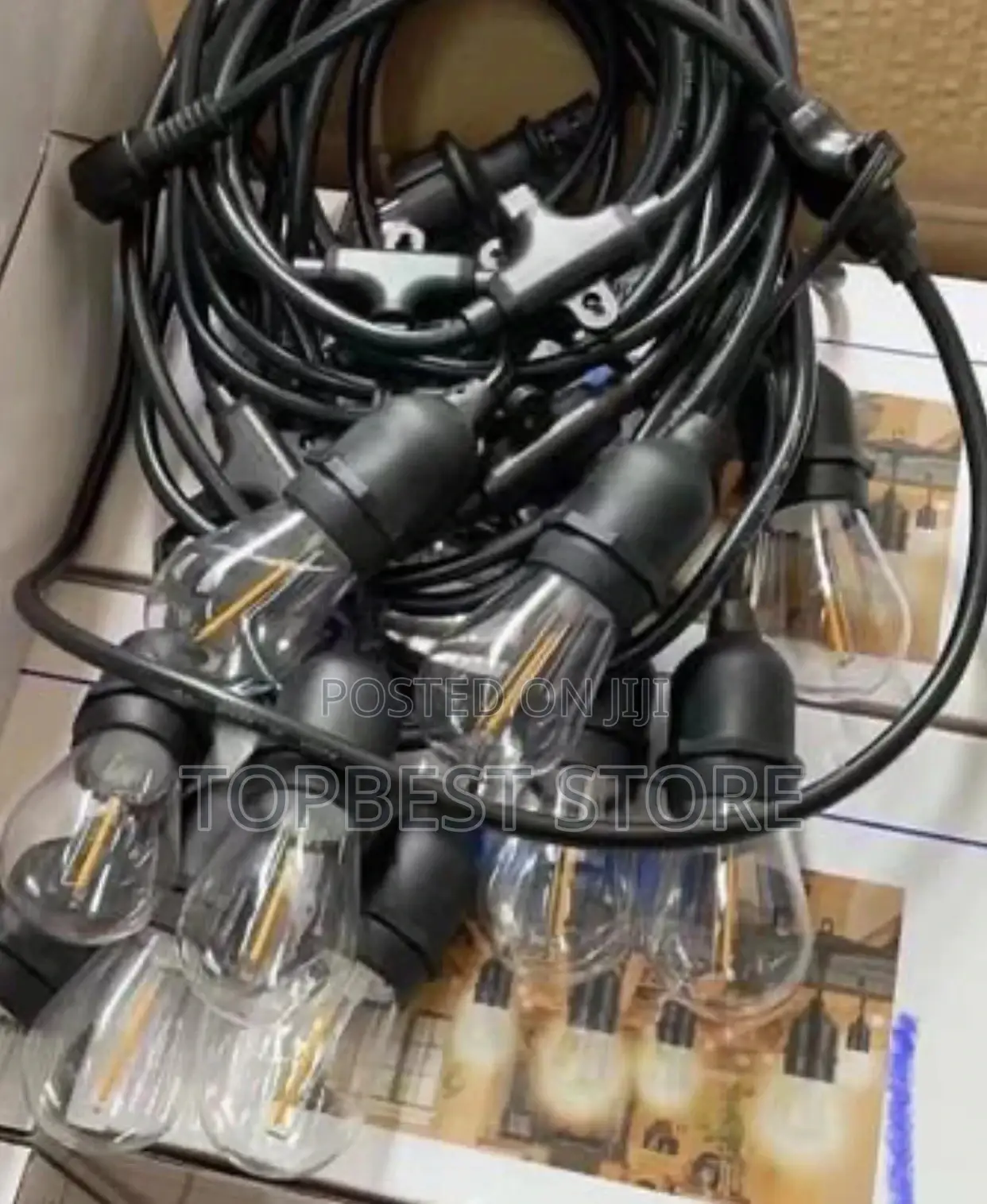String Light 10meter 20 Lamp Holder Complete With Bulb