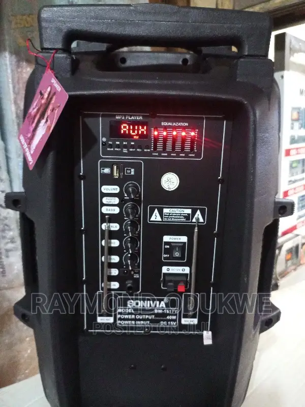 Rechargeable 15 Inches Bluetooth Speaker PA System