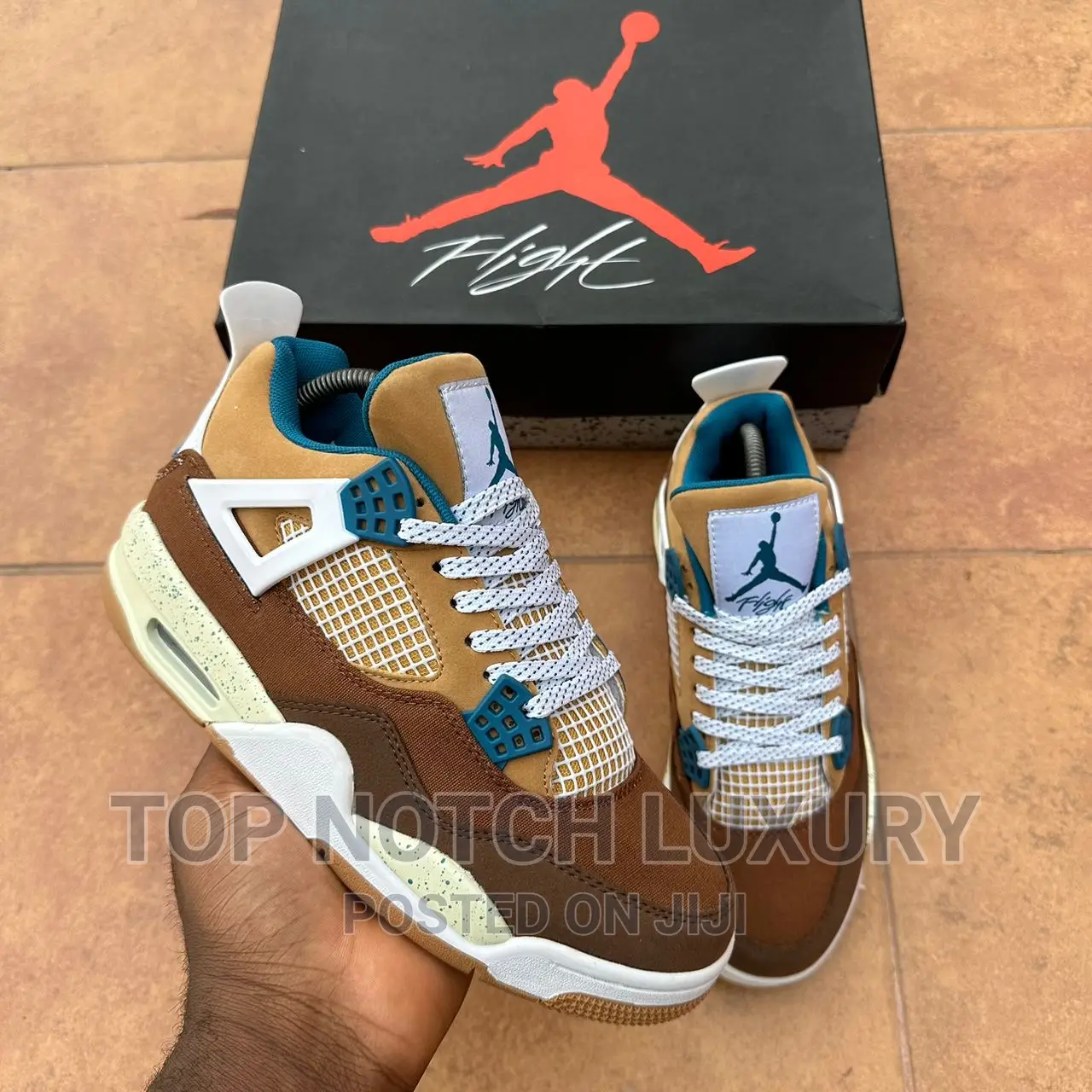 *Original Nike Air Jordan 4 Cacao Wow"*Men Women Sneakers
