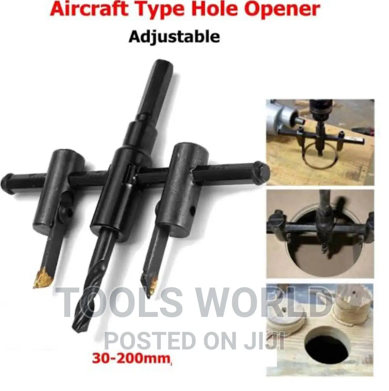 Adjustable Metal Wood Circle Hole Saw Drill Bit Cutter Kit