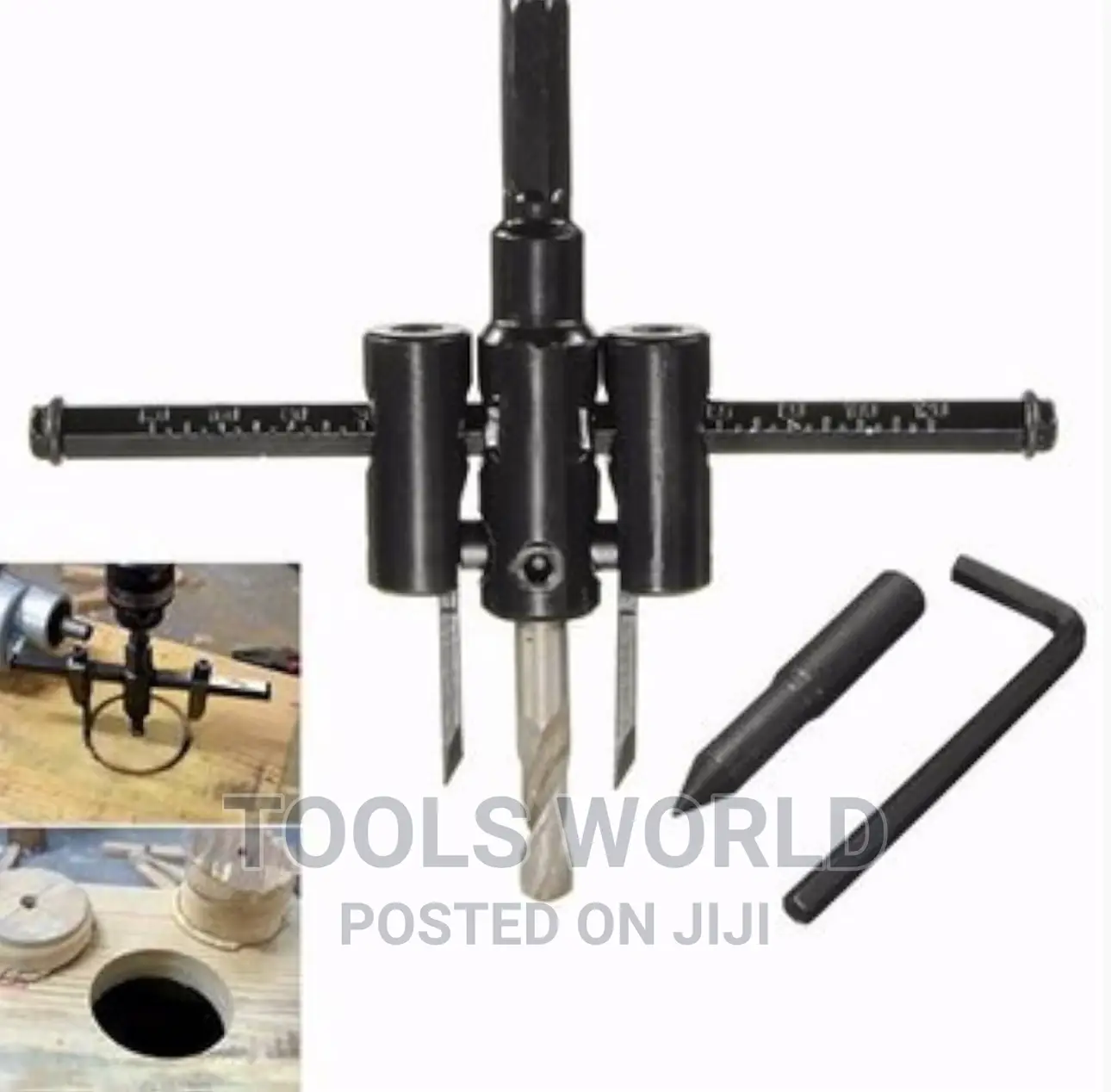 Adjustable Metal Wood Circle Hole Saw Drill Bit Cutter Kit