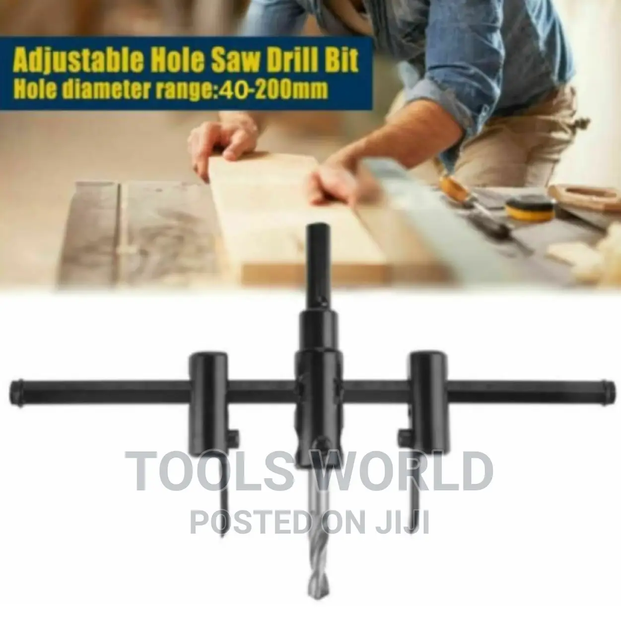 Adjustable Metal Wood Circle Hole Saw Drill Bit Cutter Kit