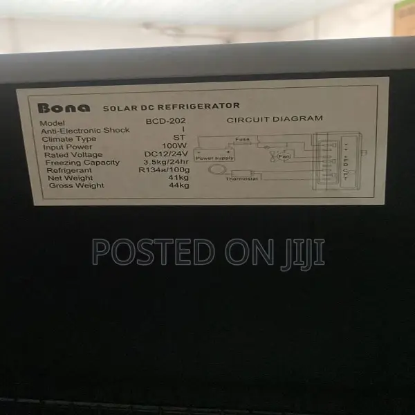 Bona 202L DC/AC Solar Fridge-Freezer