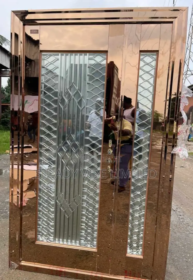 4ft Luxury Stainless Glass Door