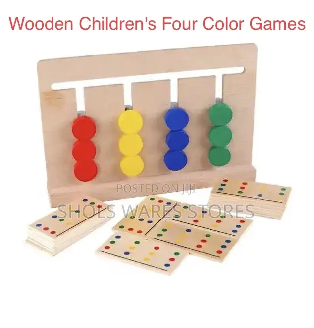 Wooden Children's Four Color Games