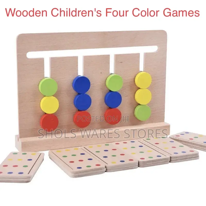 Wooden Children's Four Color Games