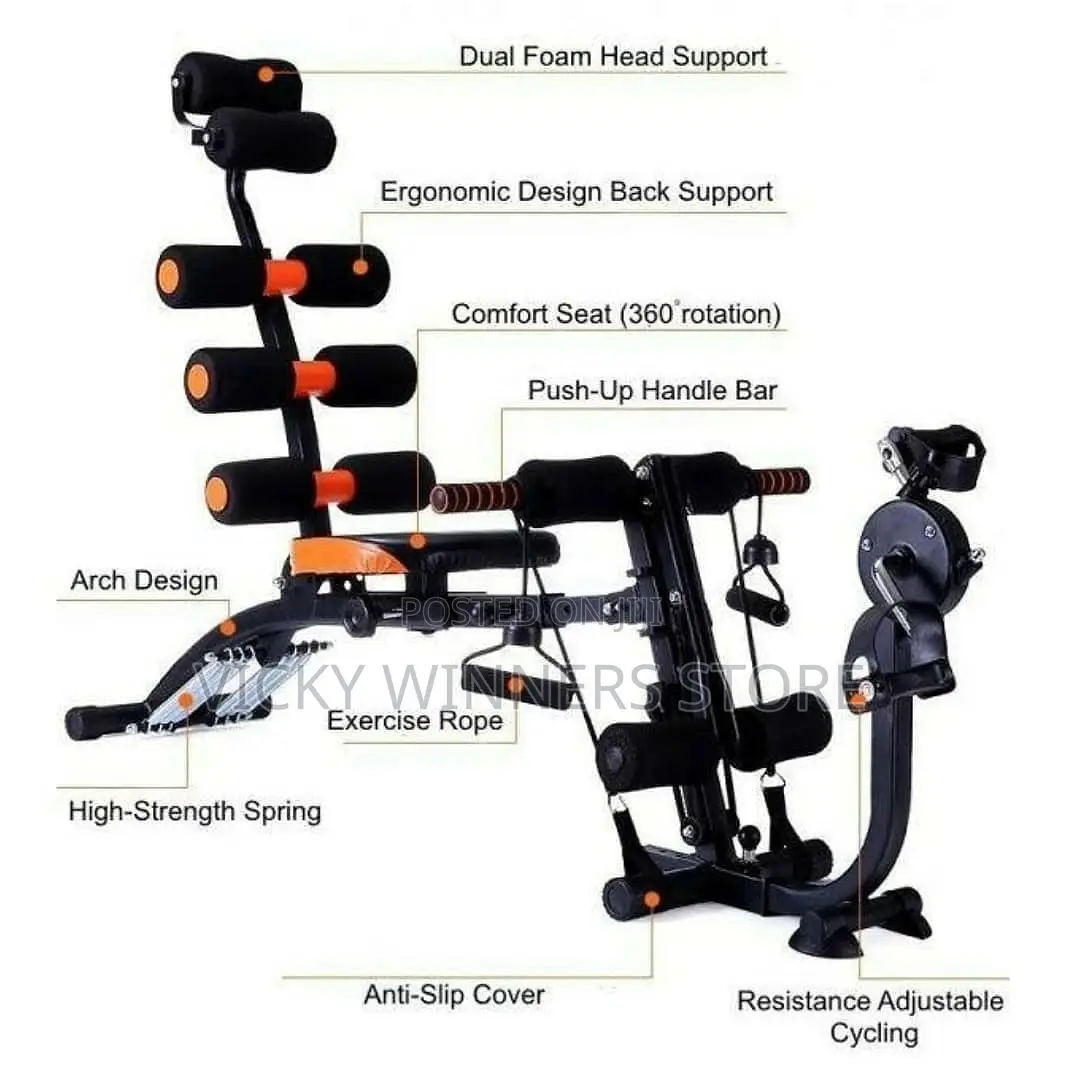 Seven Pack Wonder Core With Pedal and Resistance Band