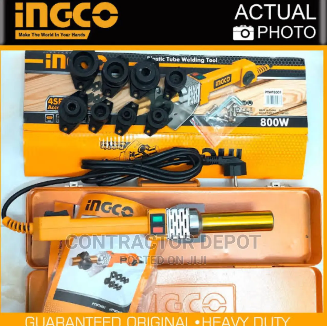 INGCO PTWT8001 Plastic Tube Welding Tool Fusion Machine 800W