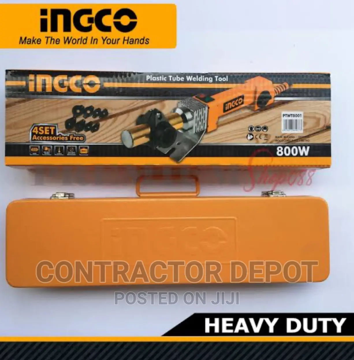 INGCO PTWT8001 Plastic Tube Welding Tool Fusion Machine 800W