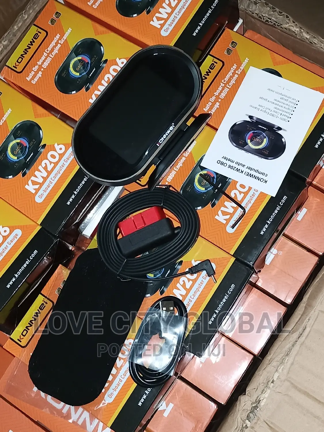 KONWEI KW206 OBD2 Head Up Display Car Guage + OBD2 Scanne
