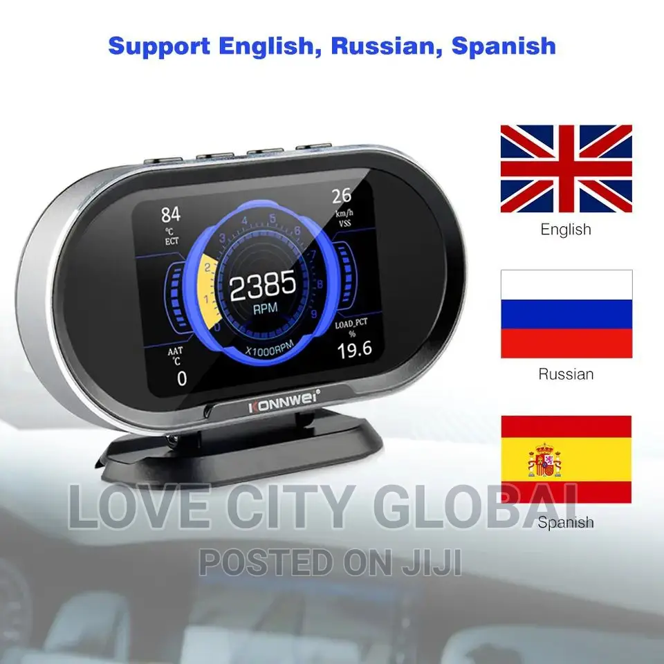 KW-206 OBD II Scan HUD Head Up Display Auto Digital Guage