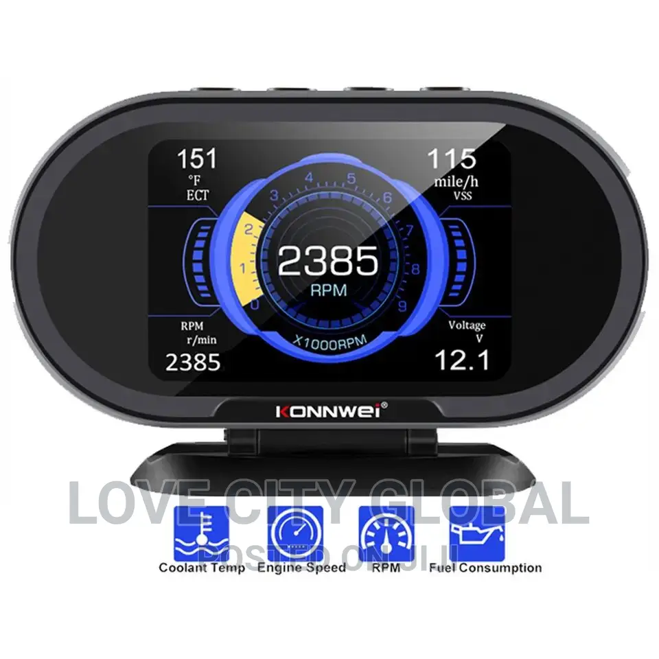 KW-206 OBD II Scan HUD Head Up Display Auto Digital Guage