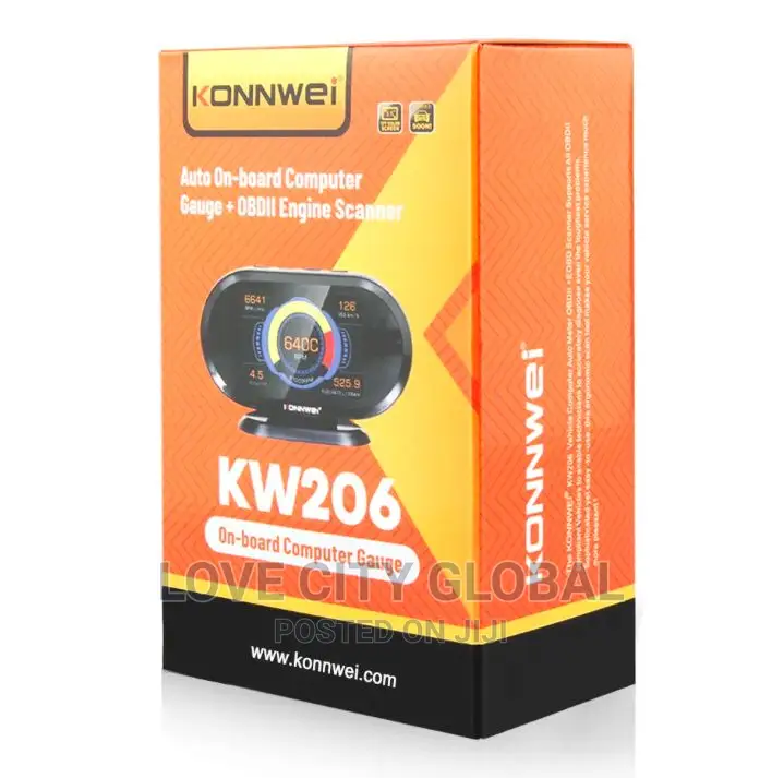 KW-206 OBD II Scan HUD Head Up Display Auto Digital Guage