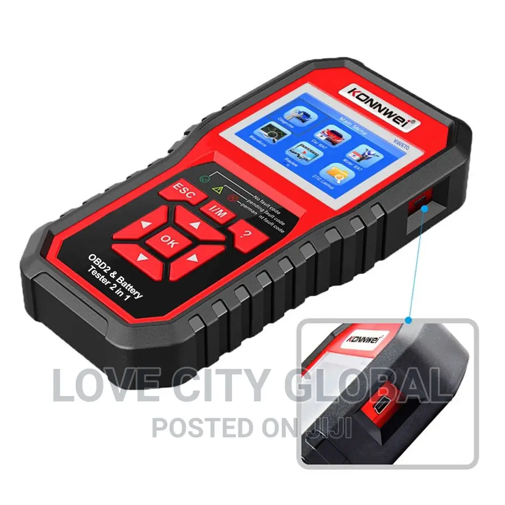 Konwei KW-870 Multi-Function Battery Tester OBD2 Scanner