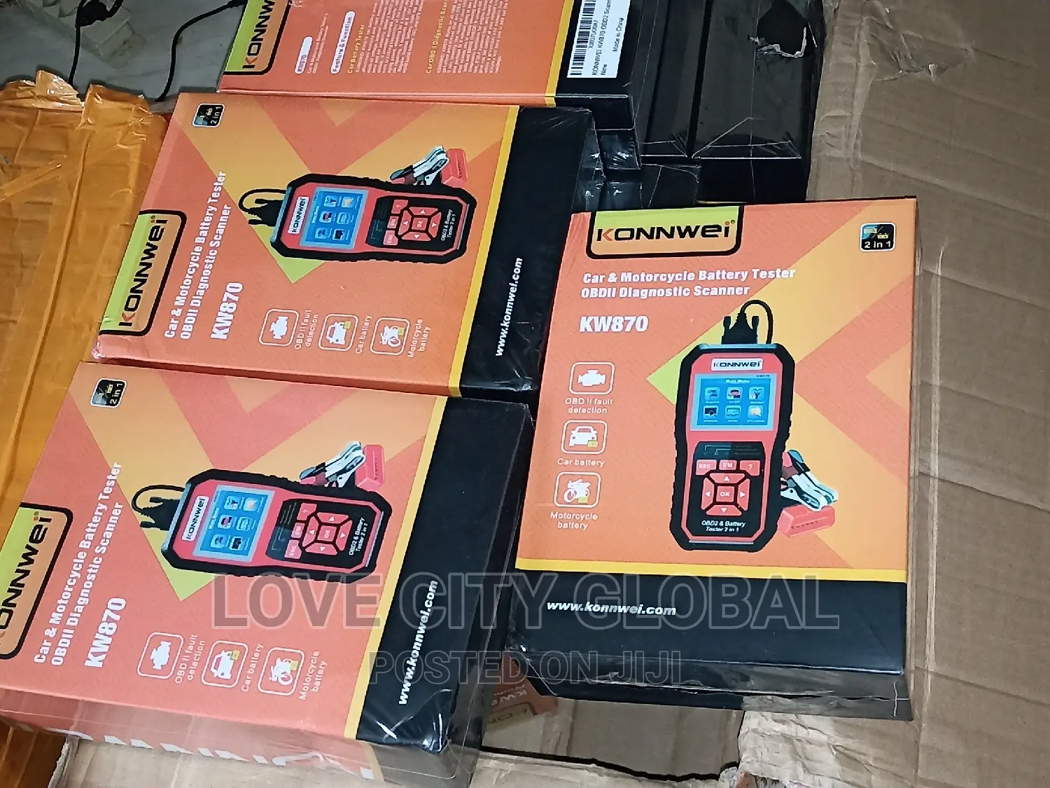 Konwei KW-870 Multi-Function Battery Tester OBD2 Scanner