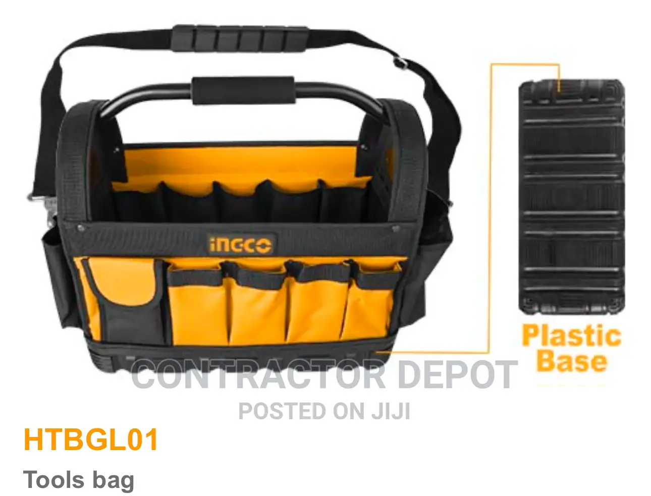 Ingco 16 Inch Tool Bag With 21 Pockets Htbgl01