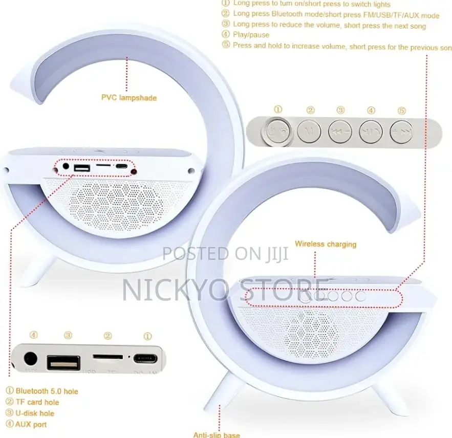 Ambient Sound Machine Bluetooth Speaker (Double Cure Sound Effect)