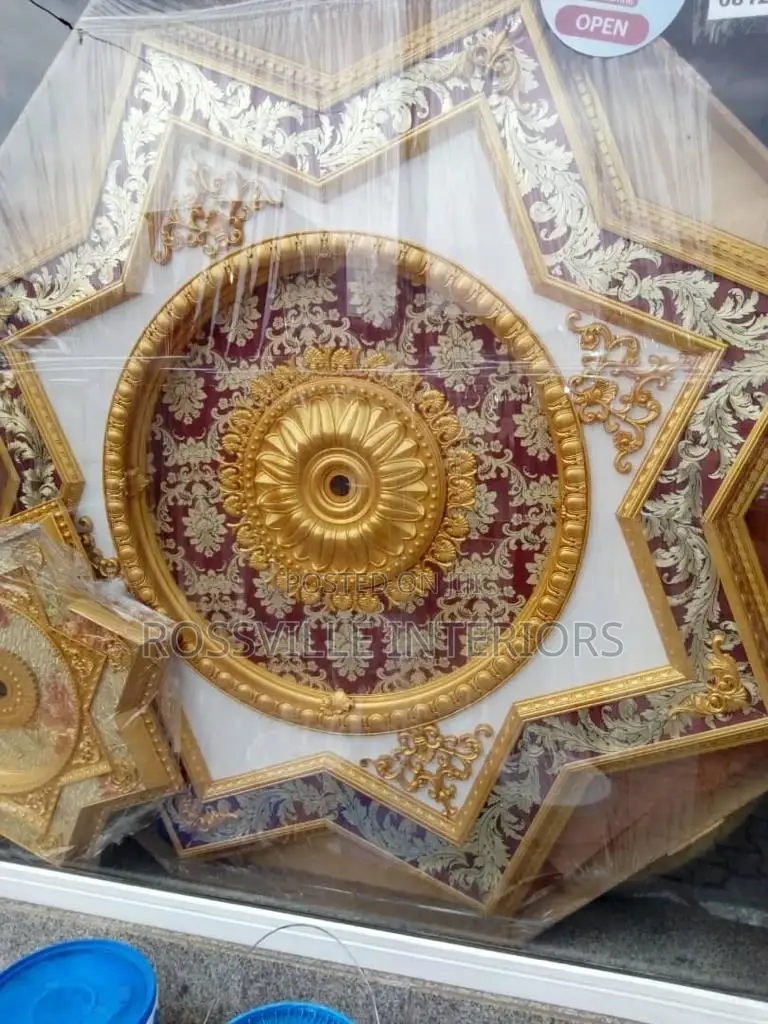 Imported Gold Plated P.O.P Design for Houses/ P.O.P Medallio