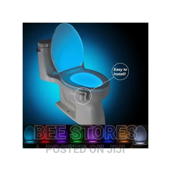 8 Colors Indoor Night Motion Sensor LED Toilet Seat Light