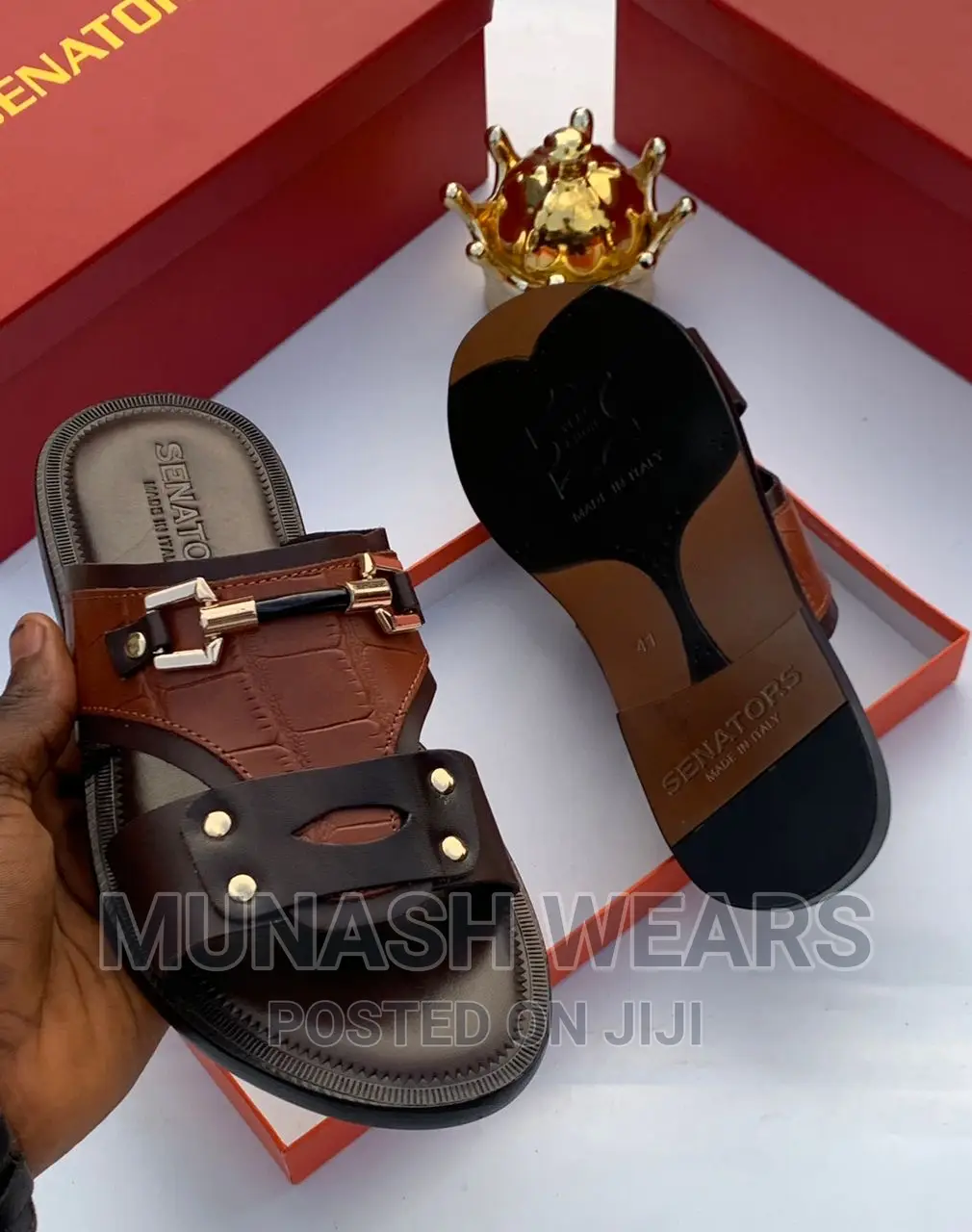 Rossi Leather Slipers