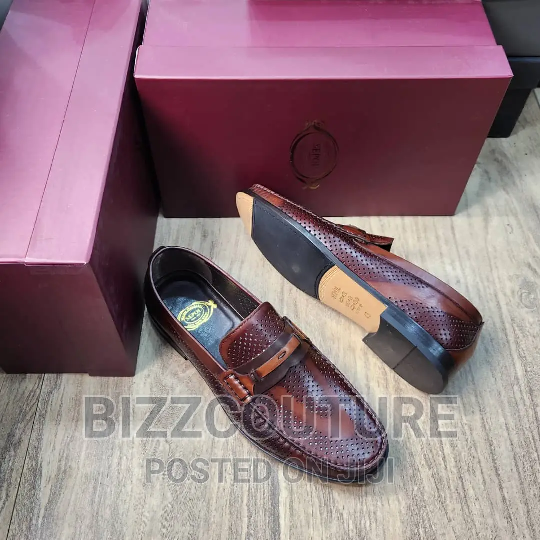 Original Italian SEPO Leather Loafers Available in Store